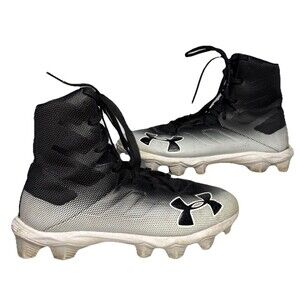 Under Armour Youth Highlight RM Football Cleats Athletic Shoes Black White US 6Y
